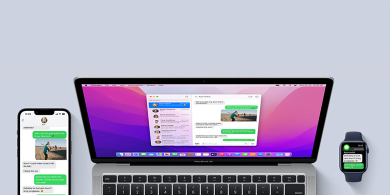 iPhone, MacBook, Apple Watch Zusammenarbeit