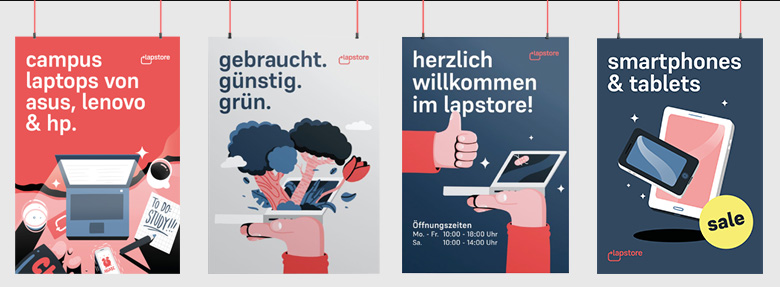 Lapstore Flyer Beispiele