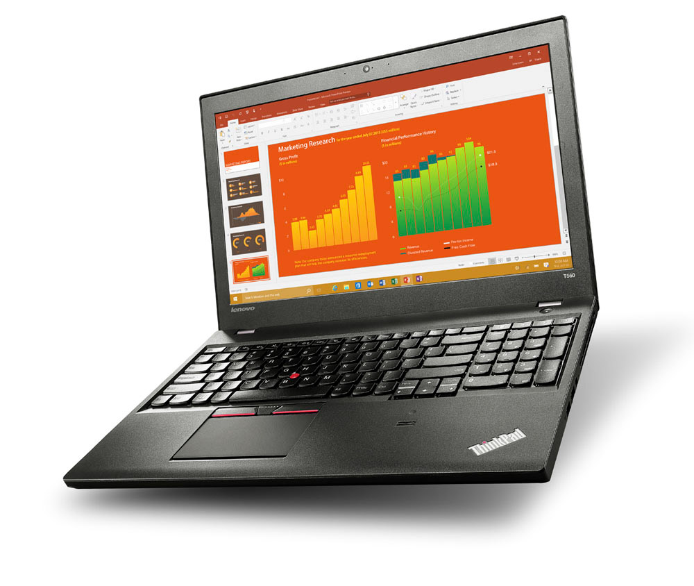Lenovo ThinkPad T560 Office Diagramm Orange