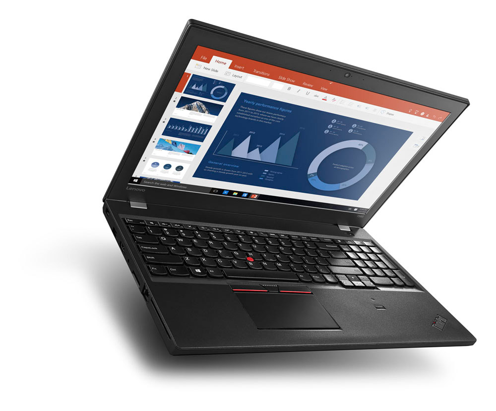 Lenovo ThinkPad T560 Office Diagramm Blau