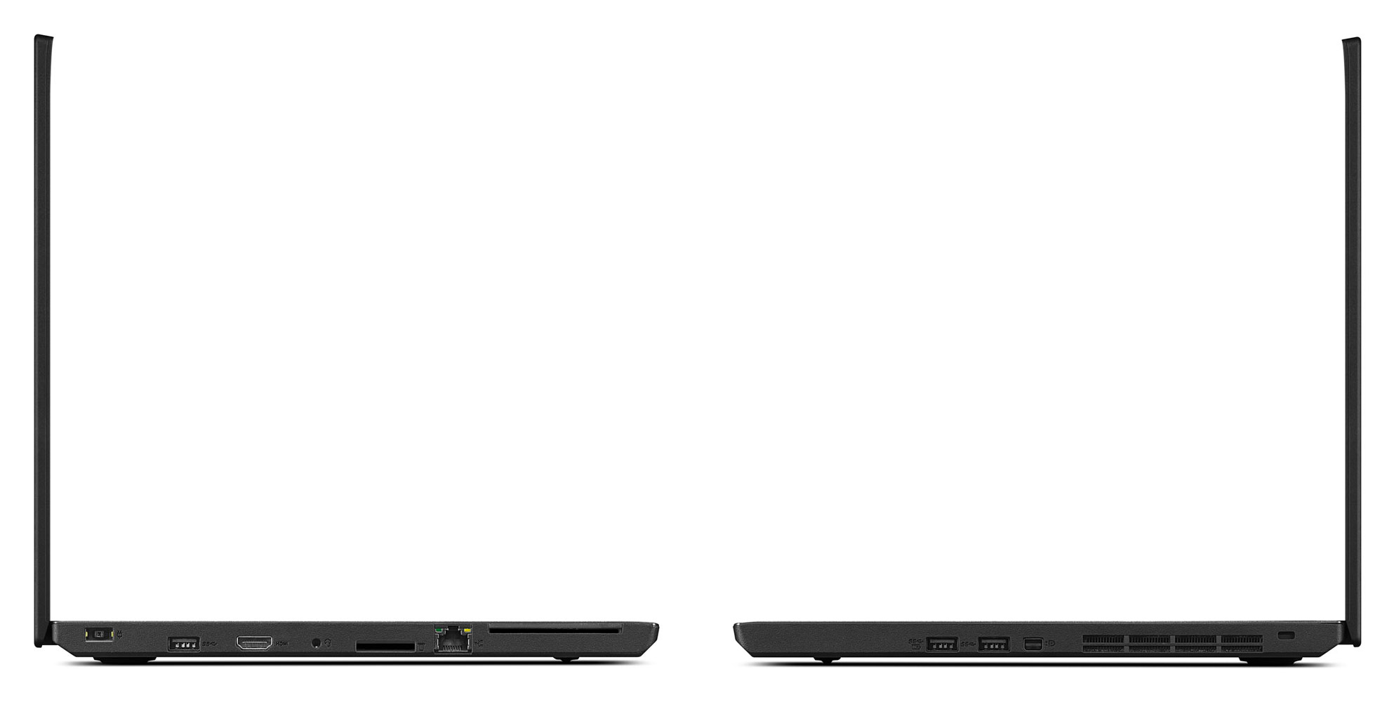 Lenovo ThinkPad T560 seitlich Ansicht mit allen Anschlüssen
